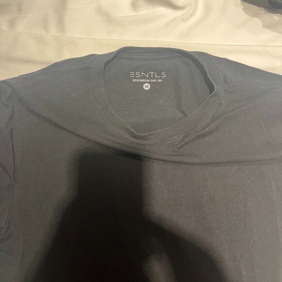 ESNTLS Black Bamboo Tee Size M - Picture 4 of 5
